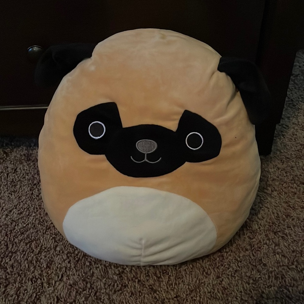 Sqishmallow Prince the pug 13”